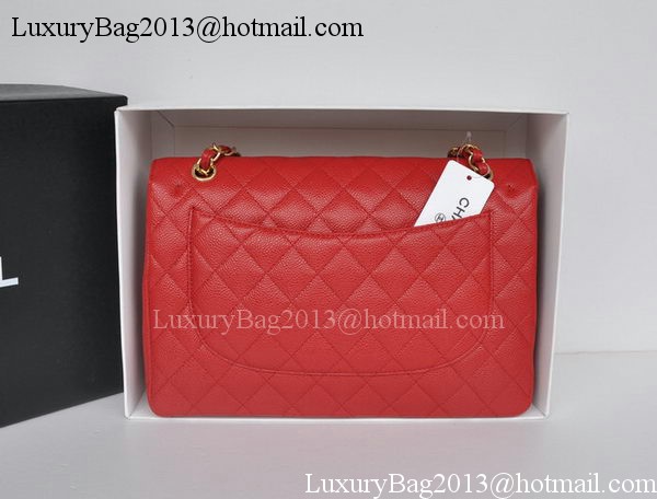 Chanel Jumbo Double Flaps Bag Red Cannage Pattern A36097 Gold Chanel Jumbo Double Flaps Bag Red Cannage Pattern A36097 Gold