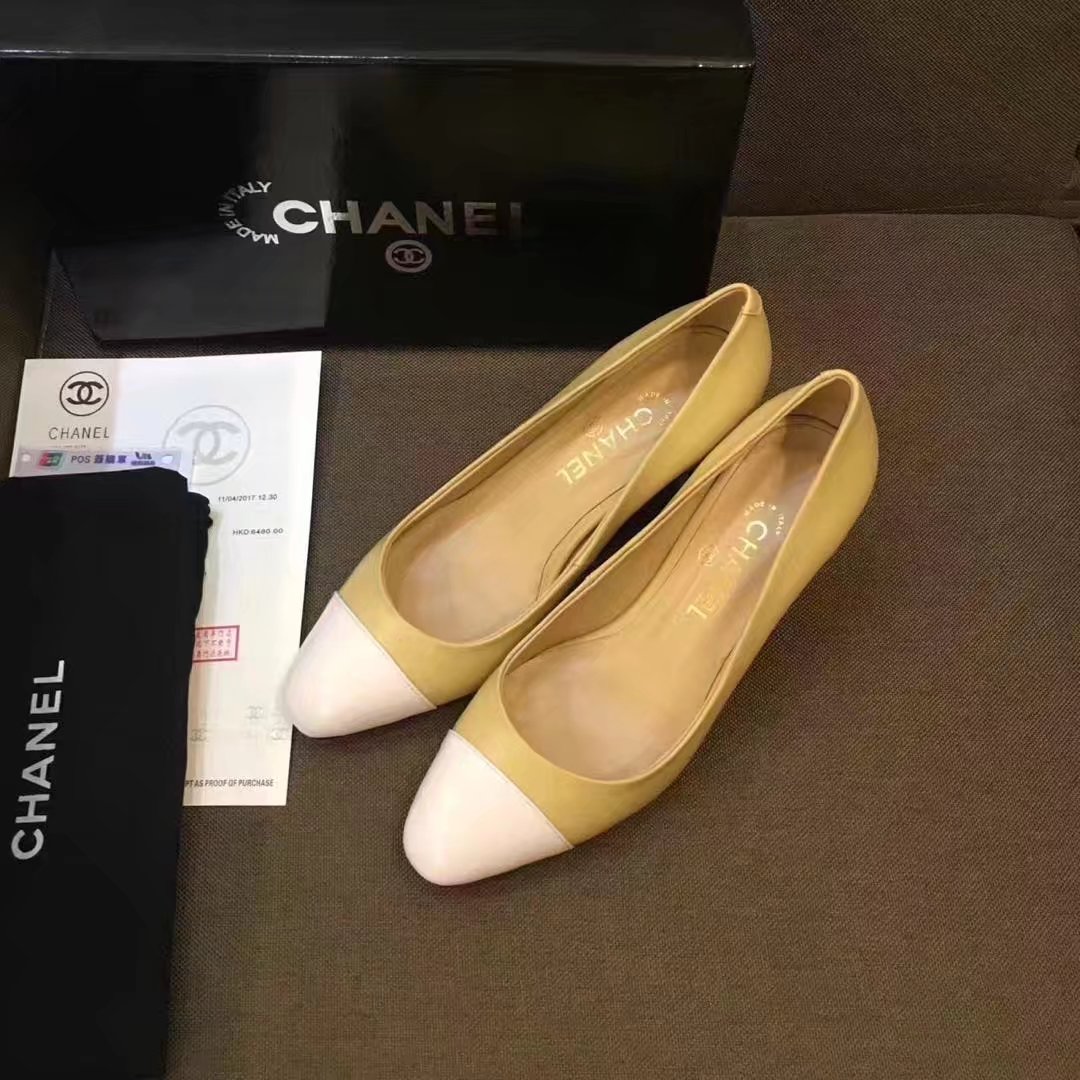 Chanel Pump Leather CH2146 Camel Chanel Pump Leather CH2146 Camel
