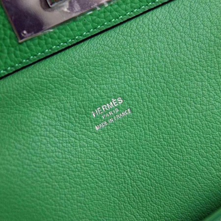 Hermes Toolbox Bag Original Togo Leather H3259 Green Hermes Toolbox Bag Original Togo Leather H3259 Green