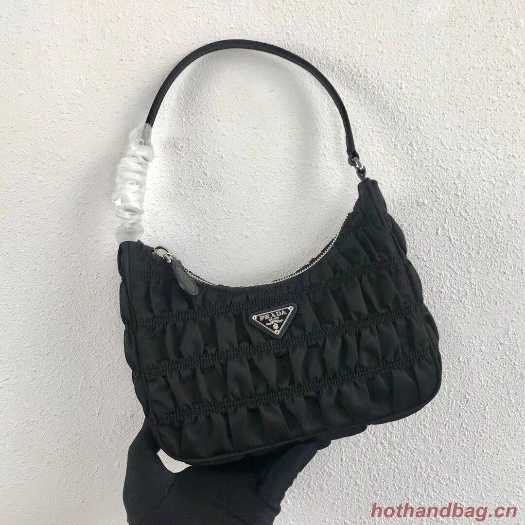 Prada Nylon and Saffiano leather mini bag 1NE204 black Prada Nylon and Saffiano leather mini bag 1NE204 black