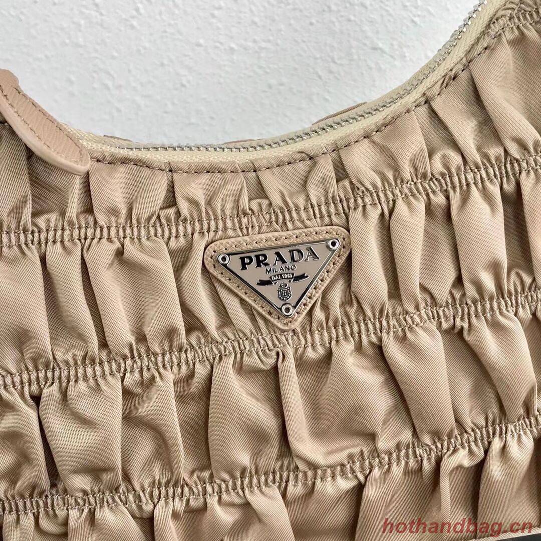 Prada Nylon and Saffiano leather mini bag 1NE204 Apricot Prada Nylon and Saffiano leather mini bag 1NE204 Apricot