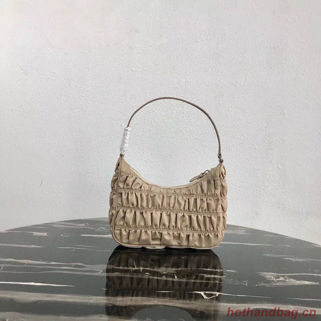 Prada Nylon and Saffiano leather mini bag 1NE204 Apricot Prada Nylon and Saffiano leather mini bag 1NE204 Apricot