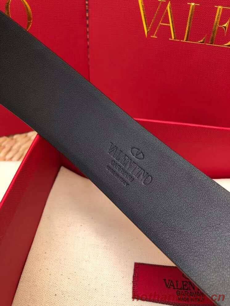 Valentino Leather Belt 3369 black wide 7.0CM Valentino Leather Belt 3369 black wide 7.0CM