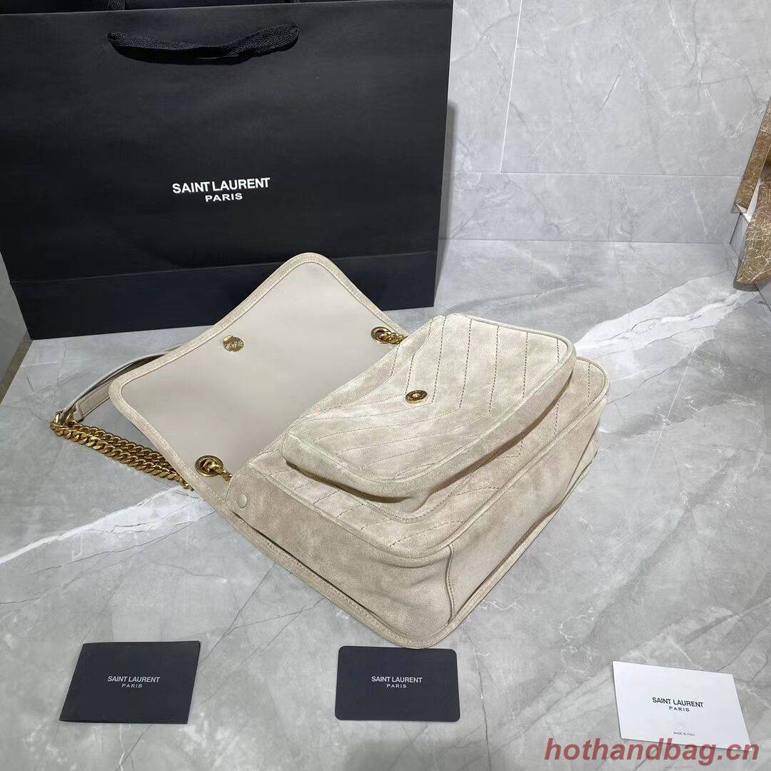 Yves Saint Laurent IN SUEDE AND SMOOTH LEATHER  Y498894E brown