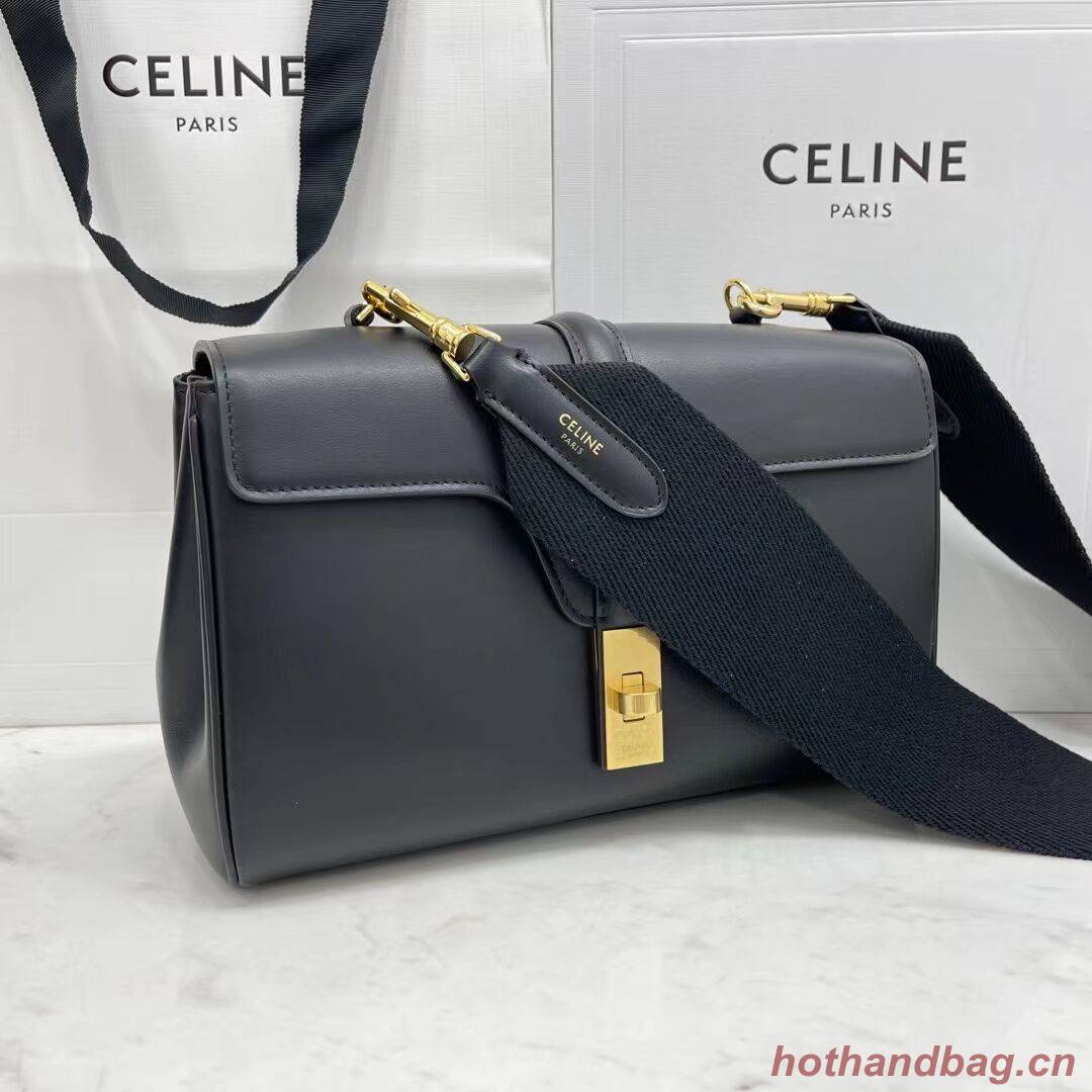 Celine TEEN SOFT 16 IN SMOOTH CALFSKIN 196853 black Celine TEEN SOFT 16 IN SMOOTH CALFSKIN 196853 black