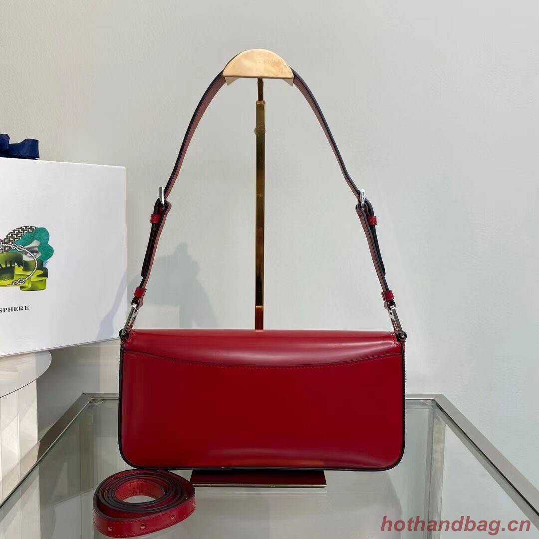 Prada Brushed leather Femme bag 1BD323 red Prada Brushed leather Femme bag 1BD323 red