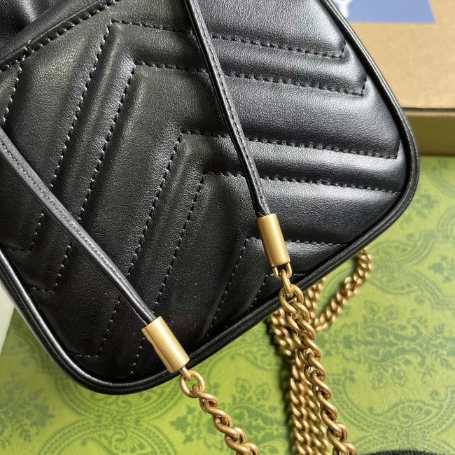 GUCCI GG MARMONT MINI SHOULDER BAG 746433 black