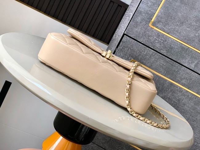 Chanel CLASSIC Original Lambskin 11.12 HANDBAG AS6565 light apricot