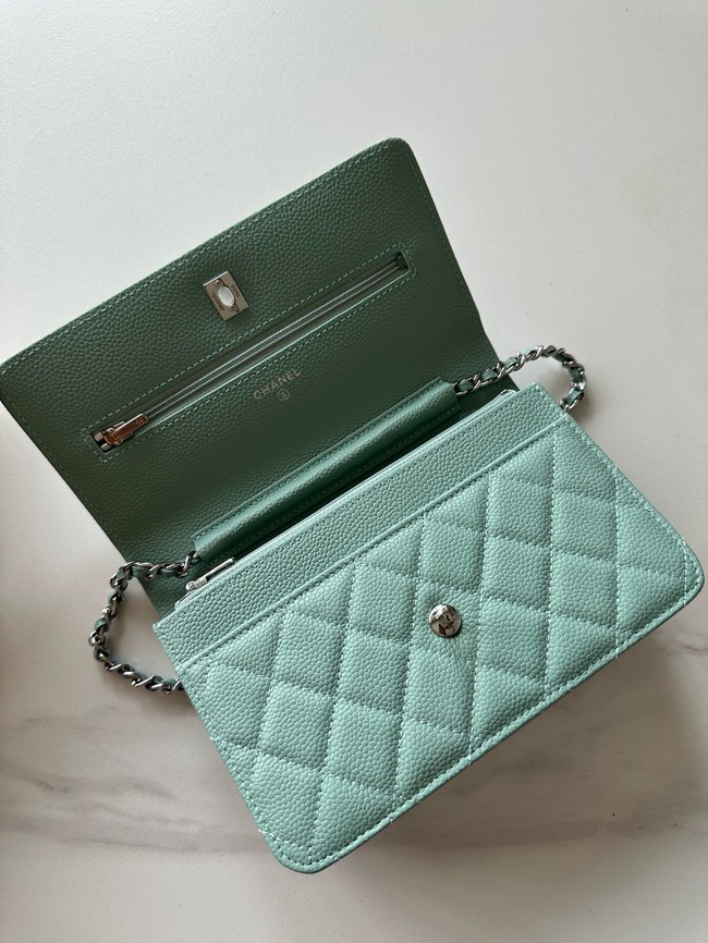 Chanel Classic Wallet On Chain Grained Calfskin AP4241-4