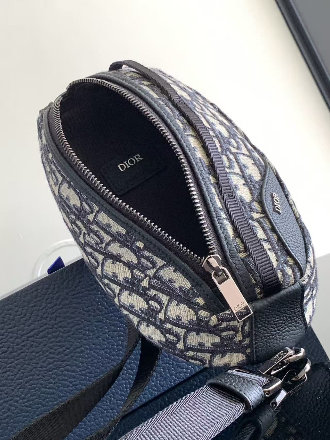 Christian Dior Scarab Oblique Bag 1203 Blue