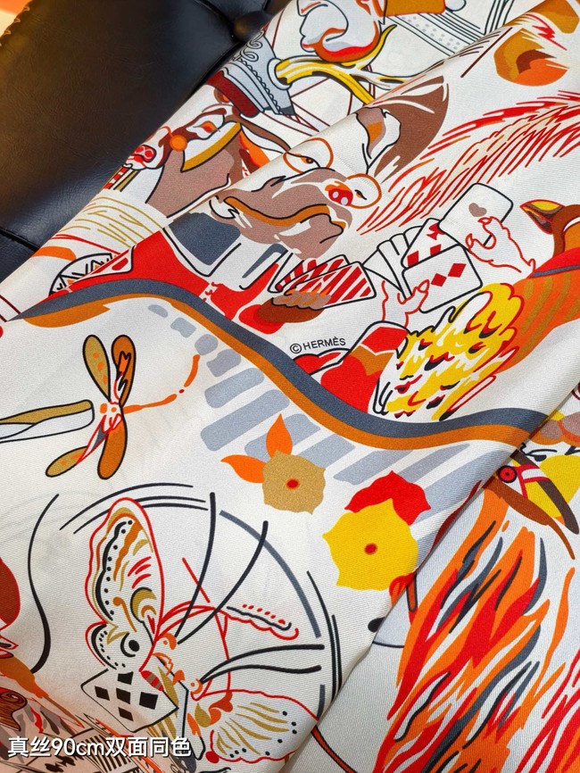 Hermes Shawl Cashmere and Silk Jacquard KY093