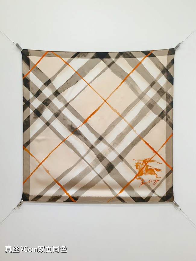 Burberry Square Scarf Silk Jacquard KY146