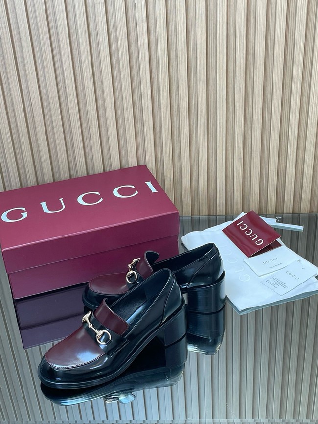 Gucci Womens heeled loafer with Horsebit 45109-3