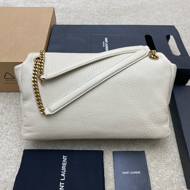 Saint LaurentCALYPSO SMALL IN GRAINED LAMBSKIN 734153 BLANC VINTAGE