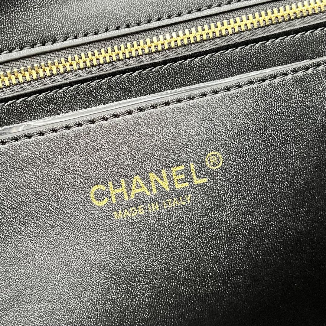 Chanel 26SS Original Leather Tote Shopping Bag 1A013 Black