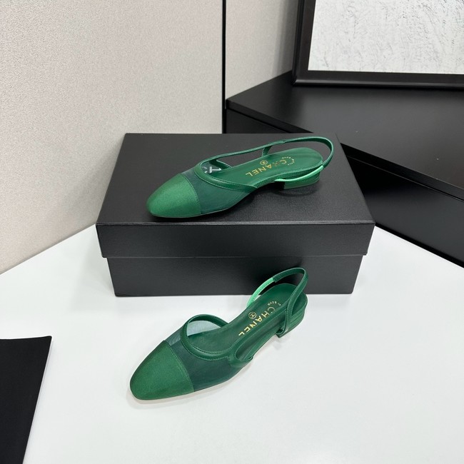 Chanel Slingbacks Mesh & Grosgrain 66938-1