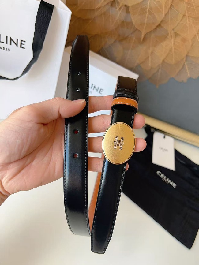 Celine Thin Plate Belt IN 25MM Taurillon Leather B10673-8