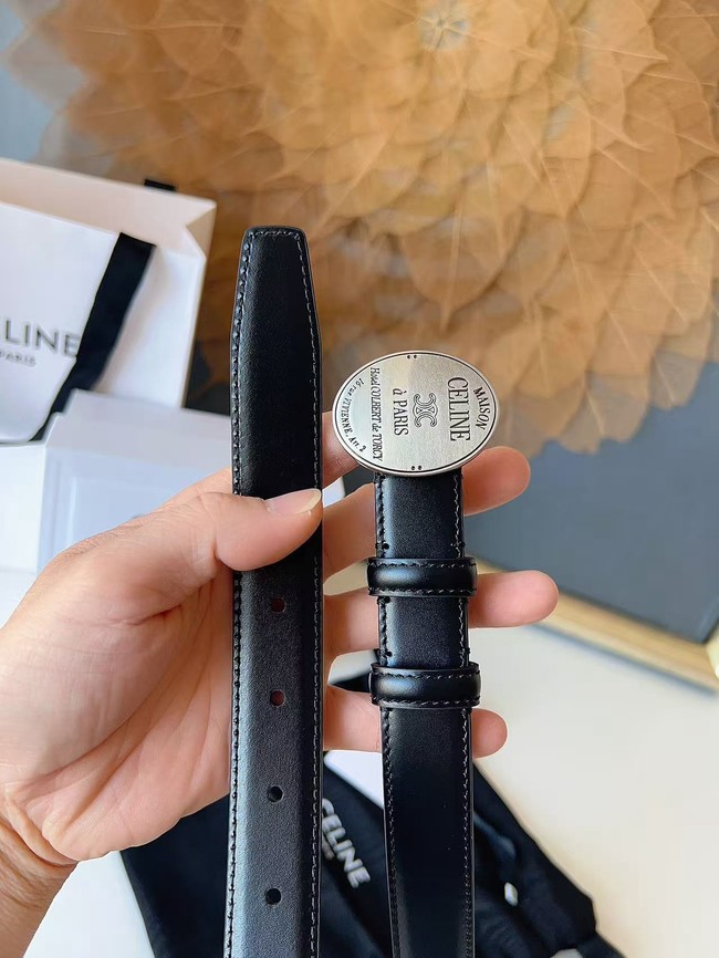 Celine Thin Plate Belt IN 25MM Taurillon Leather B10673-1