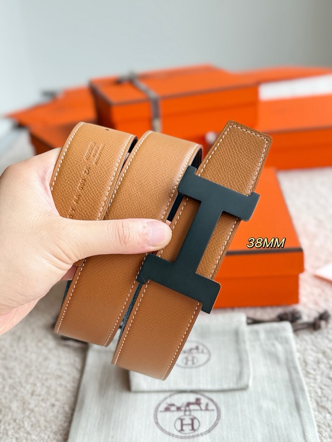 Hermes Constance buckle & double-sided leather belt 38mm H07456-1