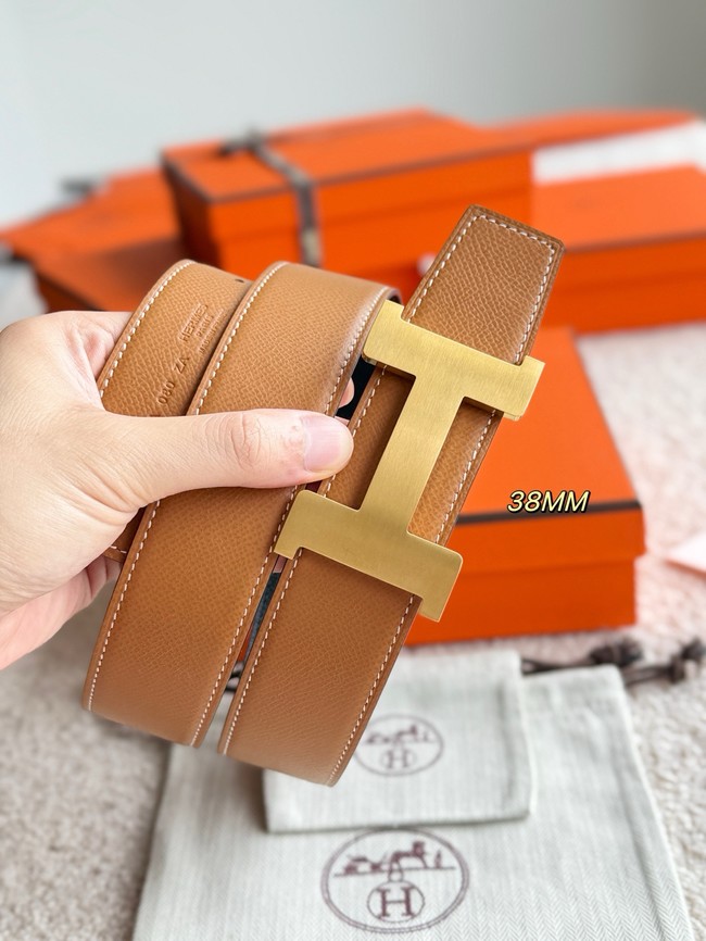 Hermes Constance buckle & double-sided leather belt 38mm H07456-2