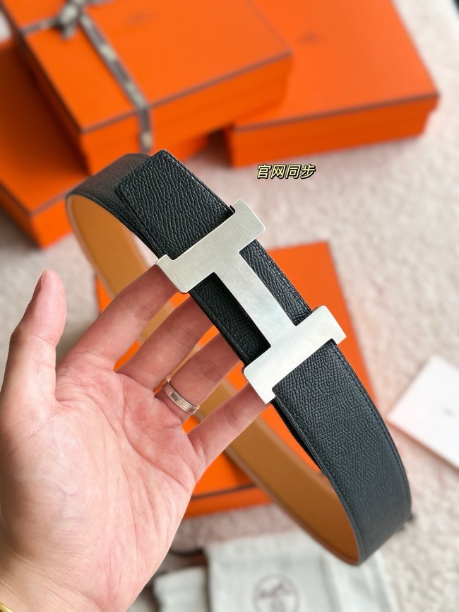 Hermes Constance buckle & double-sided leather belt 38mm H07456-3