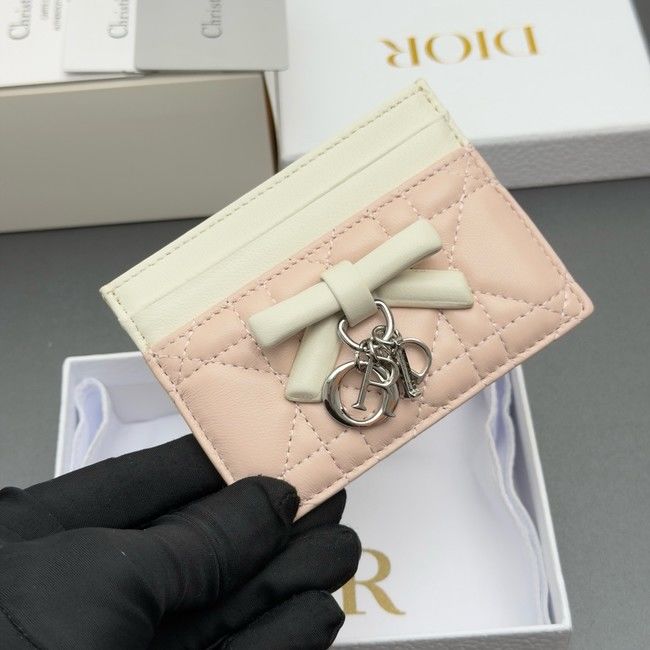 DIOR CARD HOLDER S2604 pink&white