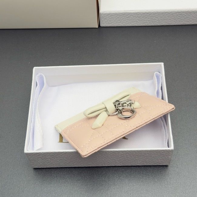 DIOR CARD HOLDER S2604 pink&white