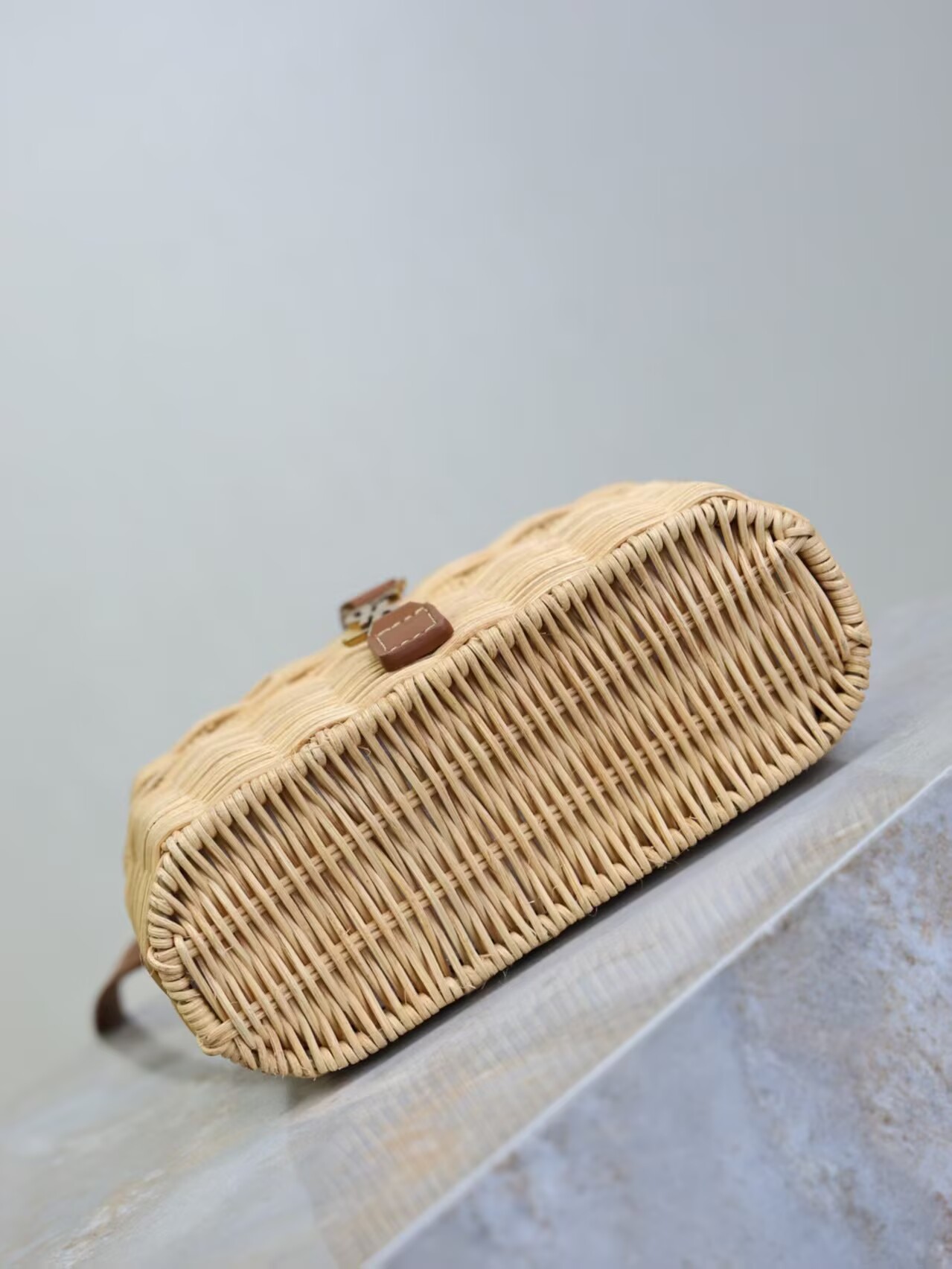 Yves Saint Laurent Rattan Woven Bag Y53021 Brown Yves Saint Laurent Rattan Woven Bag Y53021 Brown