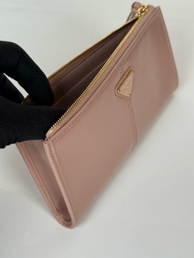 Prada Leather pouch 1MB051 pink