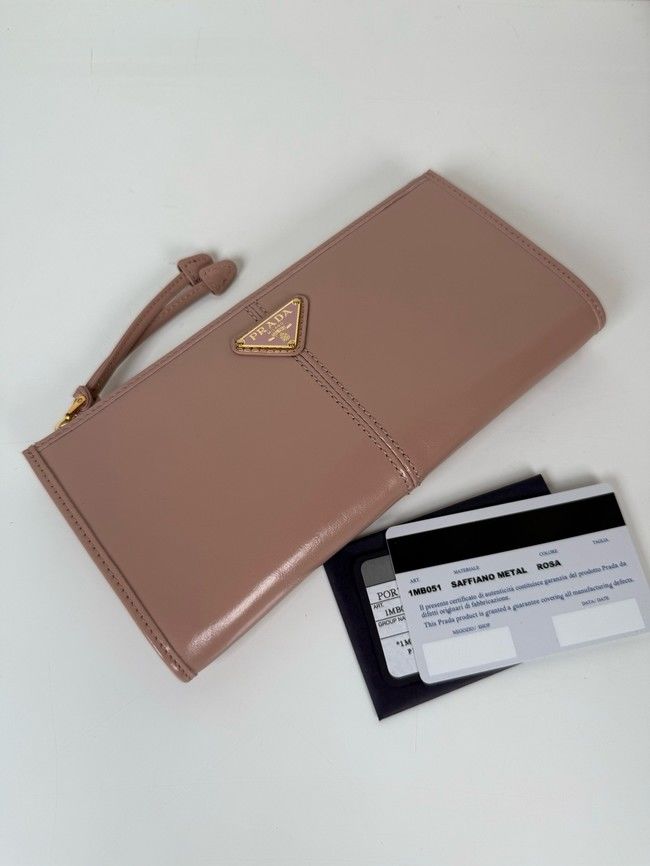 Prada Leather pouch 1MB051 pink
