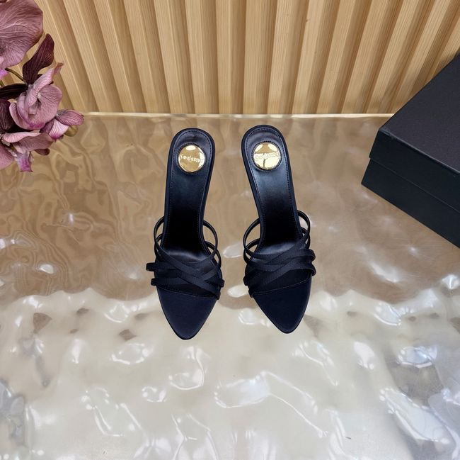 Saint Laurent in satin crepe and rhinestones Heel 9CM 69002-4