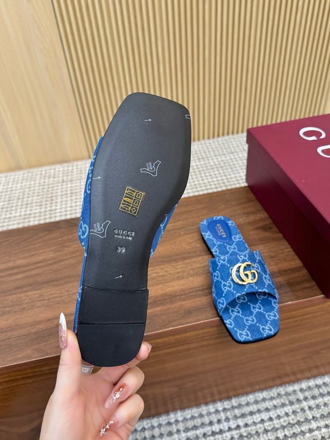 Gucci Womens slide sandal with Double G 69027-7