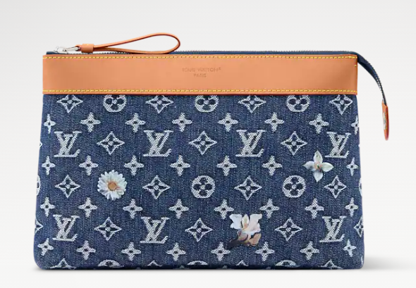 Louis Vuitton Pochette Voyage Souple M27559 blue Louis Vuitton Pochette Voyage Souple M27559 blue