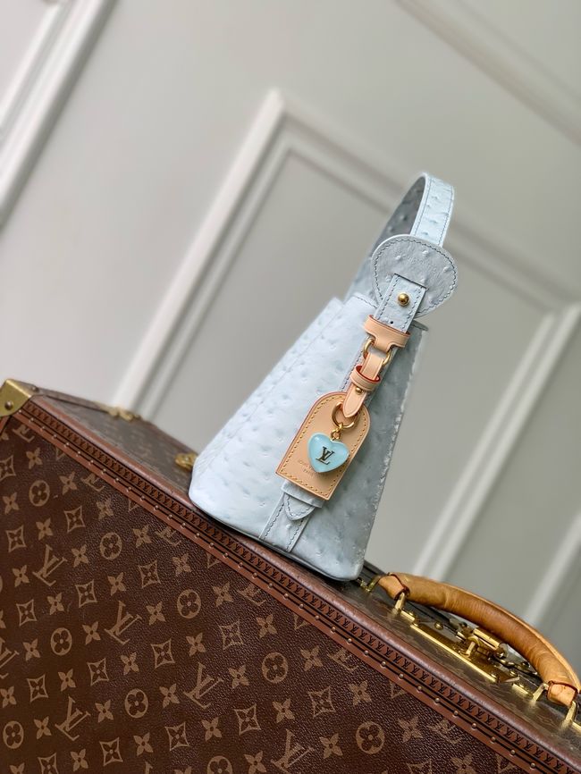 Louis Vuitton All In BB Ostrich M29479 light blue