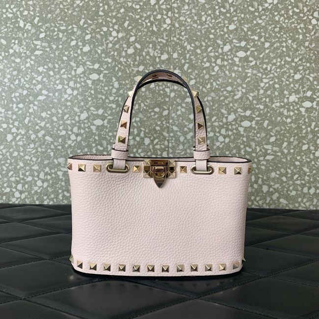 VALENTINO ROCKSTUD mini grained calfskin bag SHI16 light pink VALENTINO ROCKSTUD mini grained calfskin bag SHI16 light pink