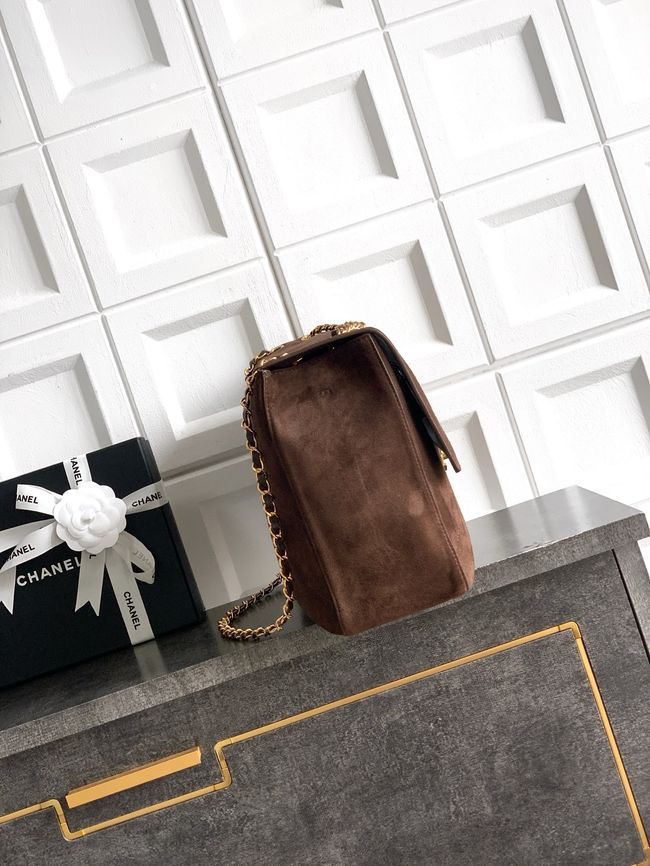 CHANEL Maxi Flapbag AS5640 Dark Brown