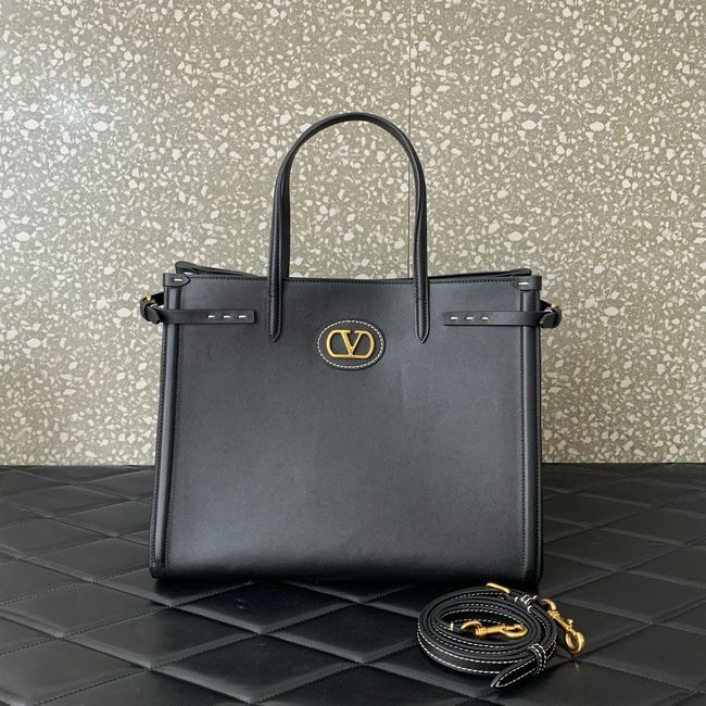 VALENTINO ANTIBES medium leather bag YB0D16 BLACK VALENTINO ANTIBES medium leather bag YB0D16 BLACK