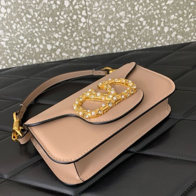 VALENTINO LOCO VLOGO SIGNATURE Small Leather bag WB0K53 PINK