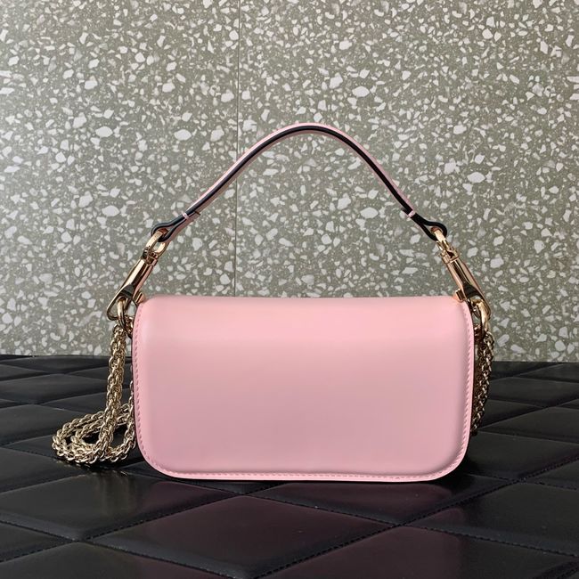 VALENTINO MINI LOCO imitation crystal shoulder bag WB0K53K Cherry blossom pink