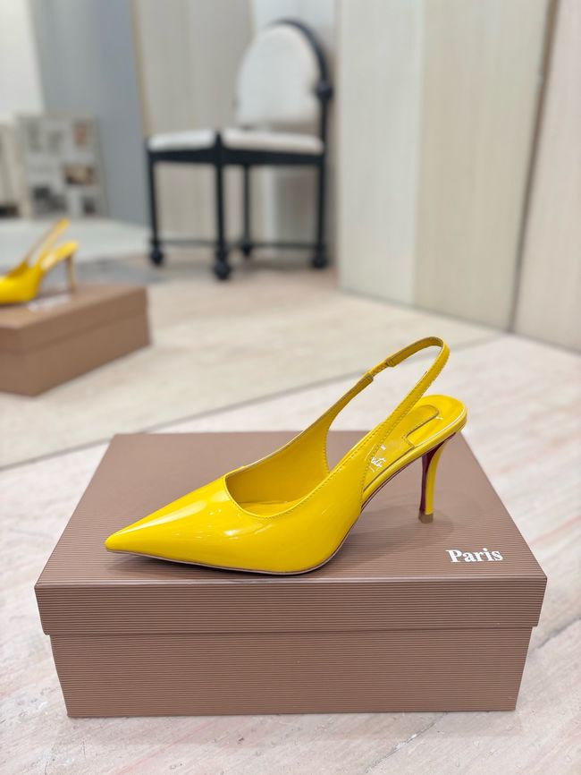 Christian Louboutin Slingbacks Lambskin 8.5CM 65078-2