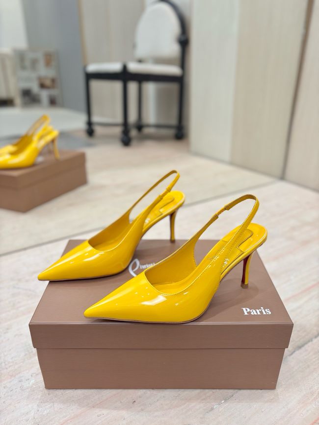 Christian Louboutin Slingbacks Lambskin 8.5CM 65078-2
