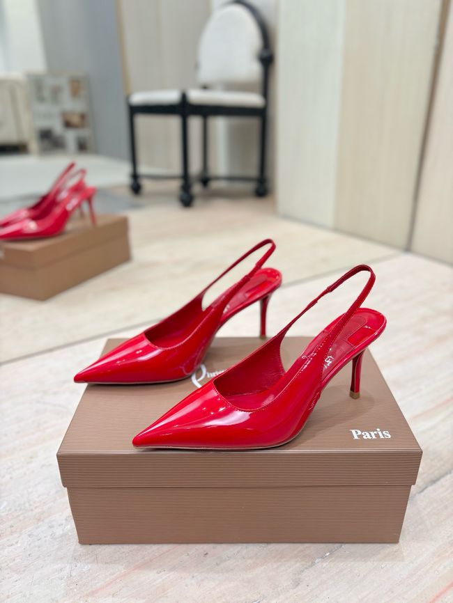 Christian Louboutin Slingbacks Lambskin 8.5CM 65078-3