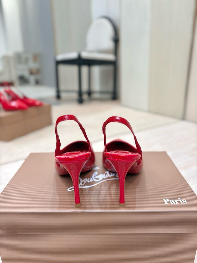 Christian Louboutin Slingbacks Lambskin 8.5CM 65078-3