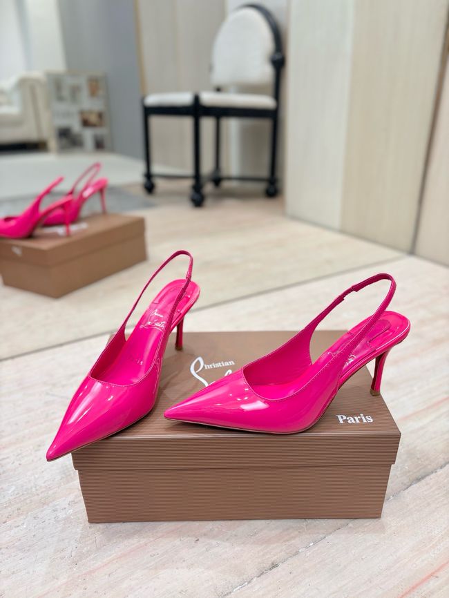 Christian Louboutin Slingbacks Lambskin 8.5CM 65078-4