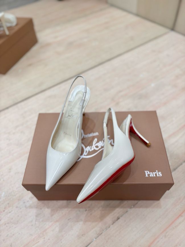Christian Louboutin Slingbacks Lambskin 8.5CM 65078-6
