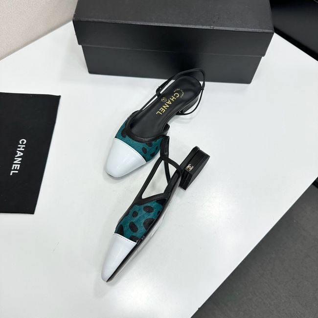 Chanel Slingbacks Lambskin & Mixed Fibers 65080-1