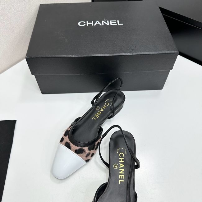 Chanel Slingbacks Lambskin & Mixed Fibers 65080-2
