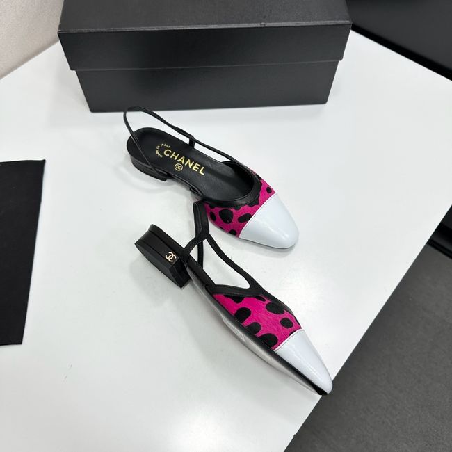 Chanel Slingbacks Lambskin & Mixed Fibers 65080-5