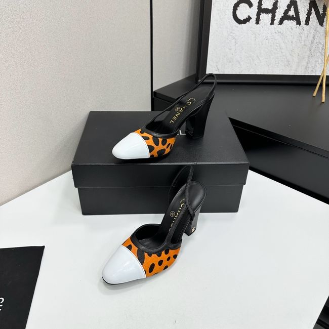 Chanel Slingbacks Lambskin & Mixed Fibers  90mm G47281-1