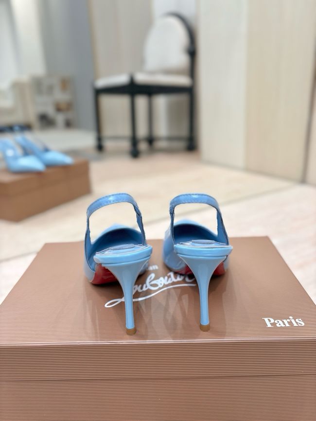 Christian Louboutin Slingbacks Lambskin 8.5CM 65078-10
